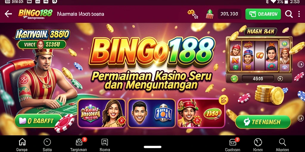 Screenshot BINGO188 menampilkan keseruan bermain bingo secara langsung.