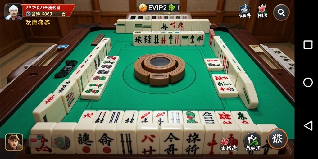 Gameplay menarik dalam EVIP2, menampilkan strategi Mahjong yang mendebarkan.