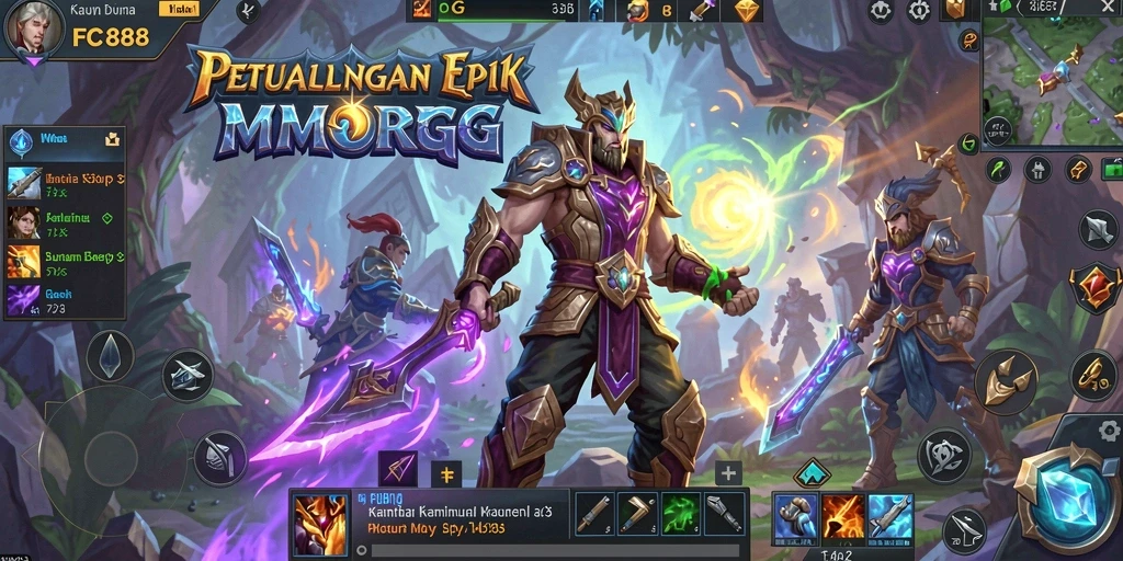 Tampilan gameplay FC888 yang seru dengan grafis menawan di dunia MMORPG.