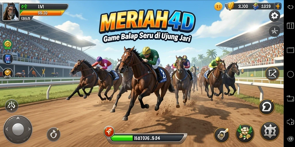 Gameplay seru di MERIAH4D dengan trek balap yang menantang.