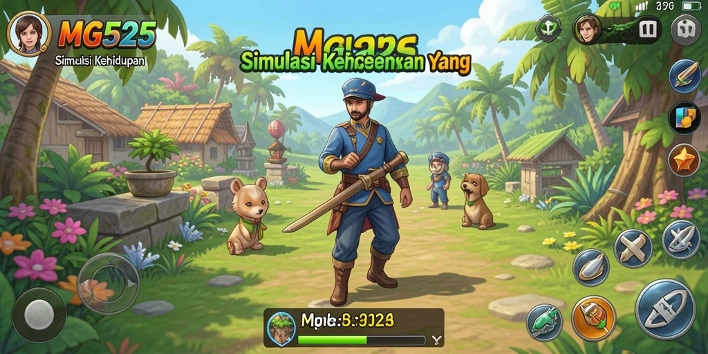 Tampilan menarik dari gameplay MG525 yang penuh interaksi.