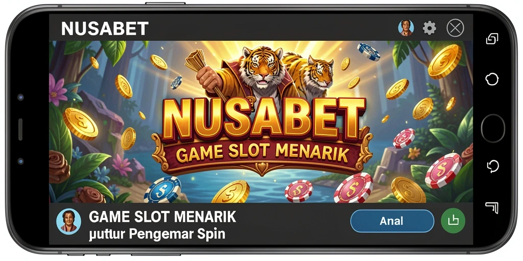 Screenshot gameplay NUSABET yang menampilkan keseruan bermain Slot.