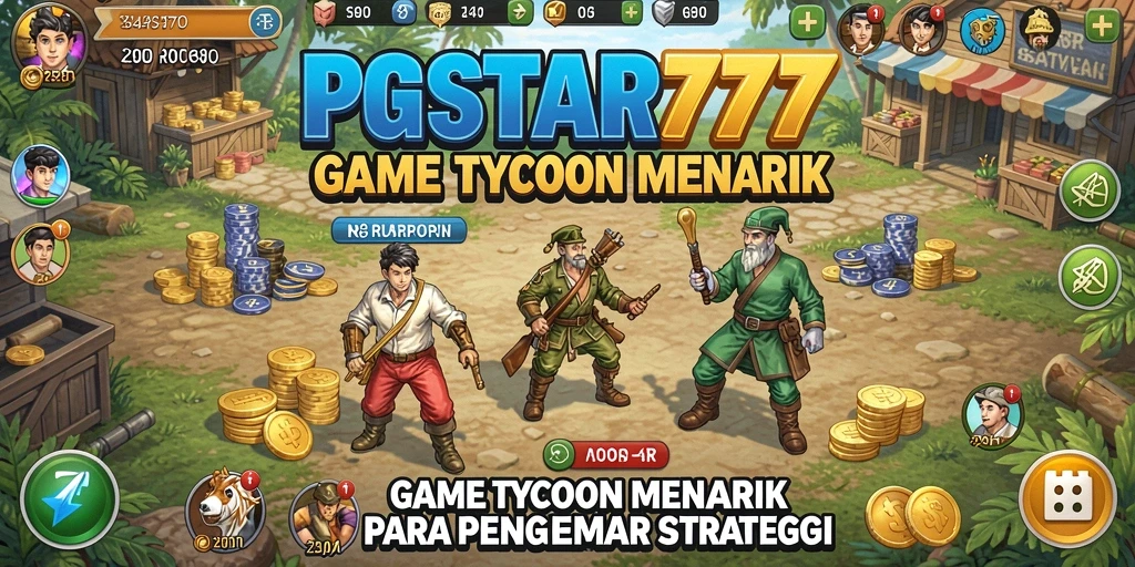 Tampilan gameplay PGSTAR777 yang menarik dan penuh strategi Tycoon.